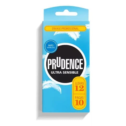 Preservativos Prudence Ultra Sensible "Envase económico" x 12 unds Farmex-Fonasa-Persistente